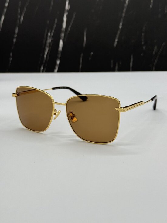 NEW BOTTEGA VENETA SUNGLASSES WOMEN GOLD BV1237S 002 main image 5